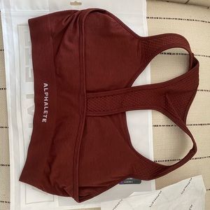 Alphalete XL Impact Bra in Copper color